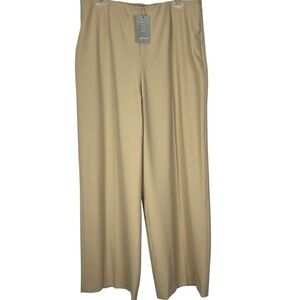 NWT Spirit by Coldwater Creek Wool Blend Wide Leg Hollywood Waist Pants Size 14